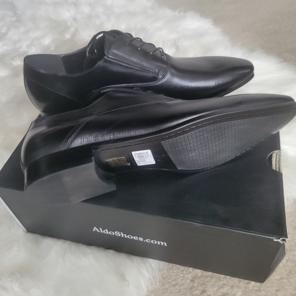 Aldo men\'s black dress shoes size 14 main image 4